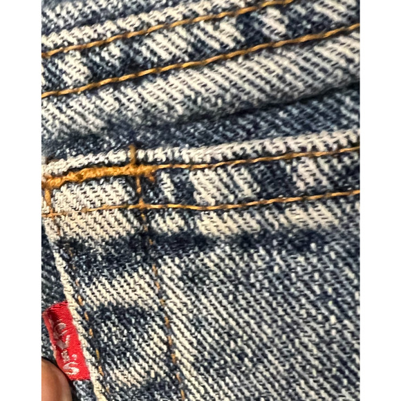 Levis 550 Jeans Mens 31" TAG 32x30 Blue Medium Wash Straight Vintage Made USA - Picture 4 of 15